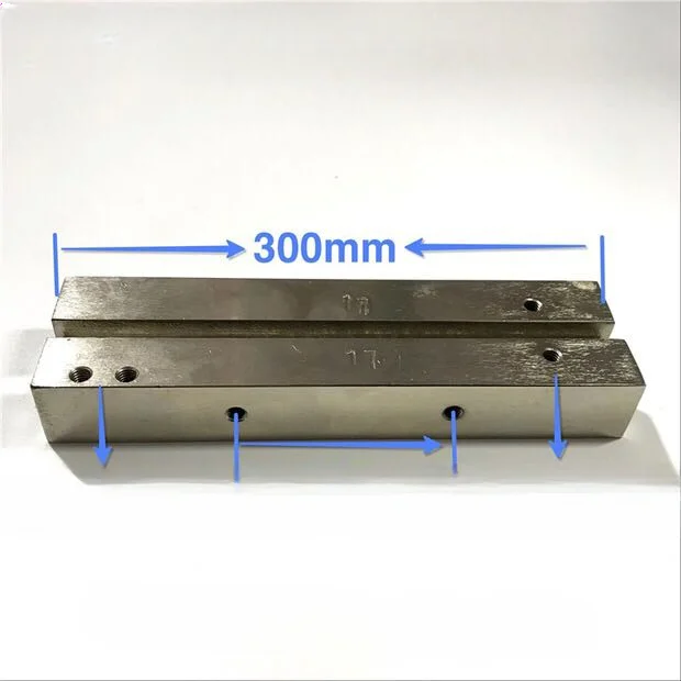 

Vertical Packaging Machine Accessories 300mm Electric Heating Tube Longitudinal Seal Straight Heating Block Knife Holder