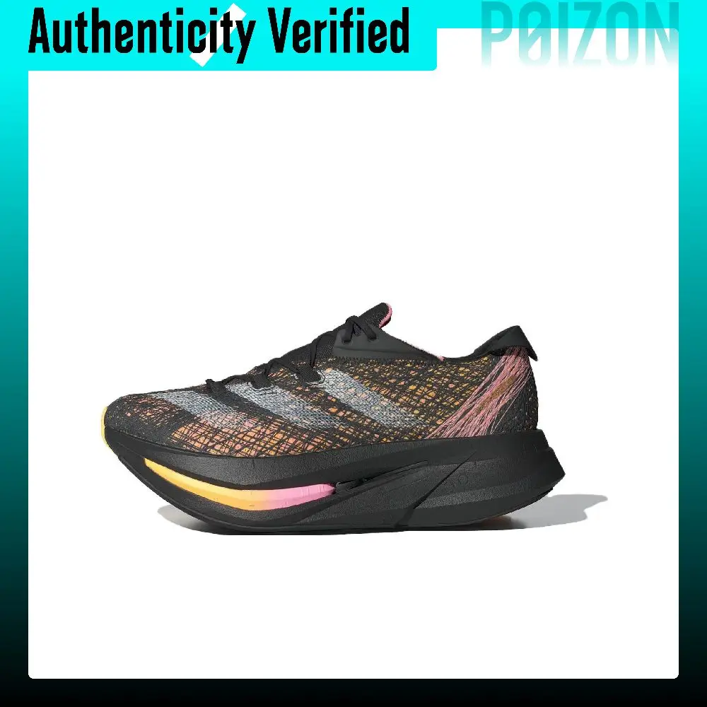 Adidas Adizero Prime X 2.0 Running Shoes Unisex Low-top Black/Yellow/Pink ID0267