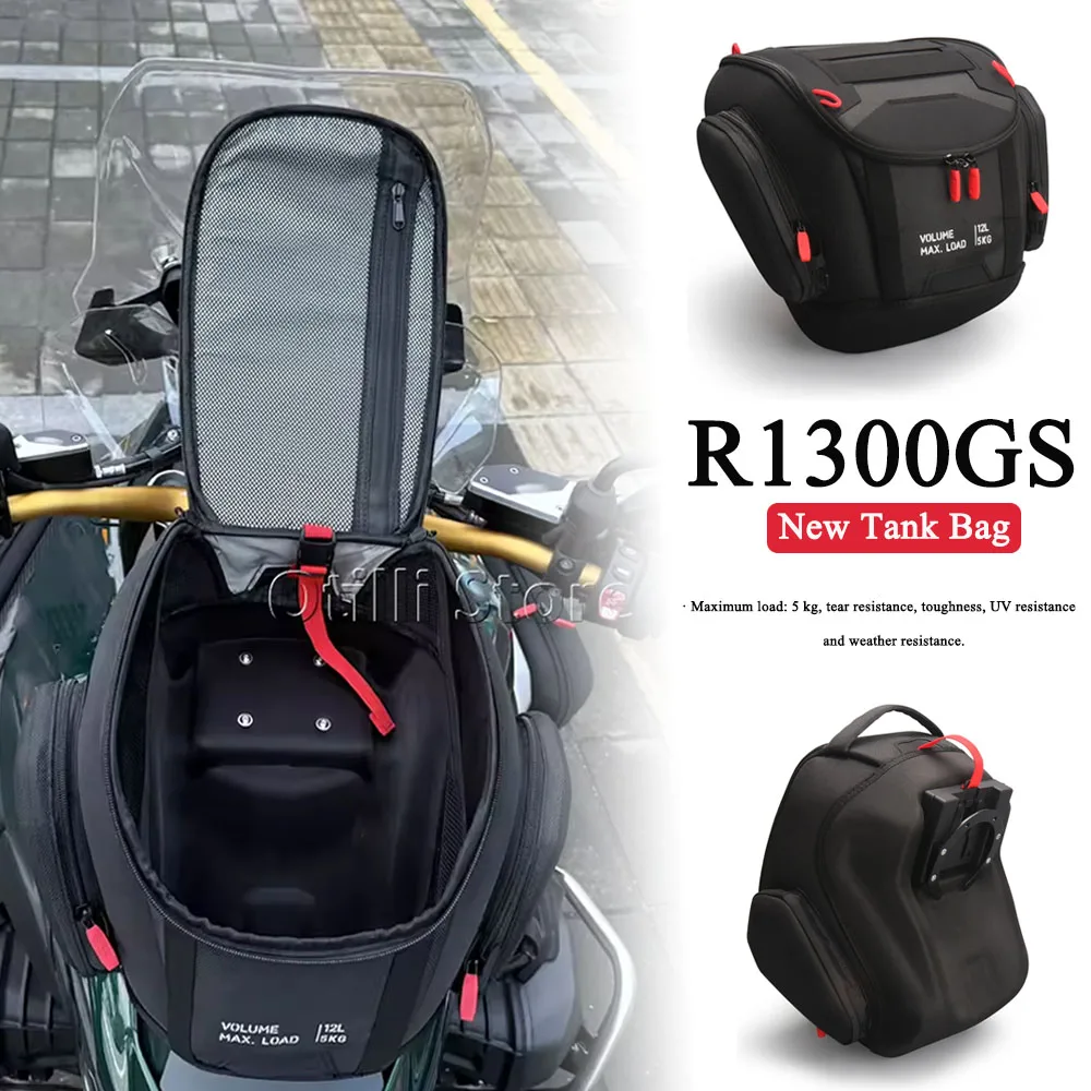 

Motorcycle Waterproof Fuel Tank Bag Logo 12L Tool Backpack Portable For BMW R1300GS GS1300 R 1300 GS R1300 GS 2023 2024 2025