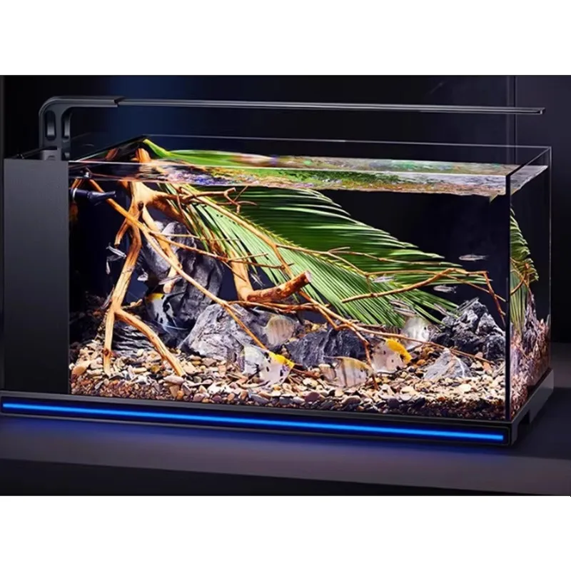 2026 Fish and Turtle Tanks Water Plant Tanks Small Desktop Aquarium Fish Tank With Light Strip for Fish Accessories