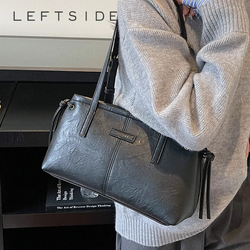 

Левая сторона, маленькая большая сумка из искусственной кожи для женщин, квадратные сумки на плечо, 2022, дизайнерские роскошные брендовые однотонные сумки и кошельки