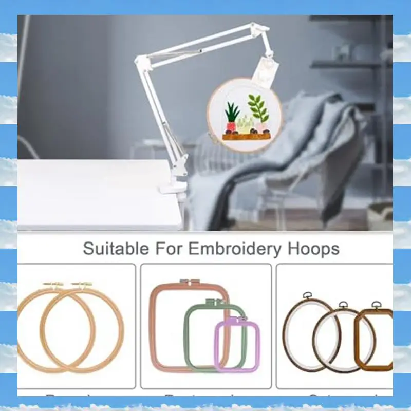 

A11I Tablet Stand Suitable For Desktop Installation With 360° Rotation, Embroidery Hoop Stand, Mobile Stand For Office Desk A Du