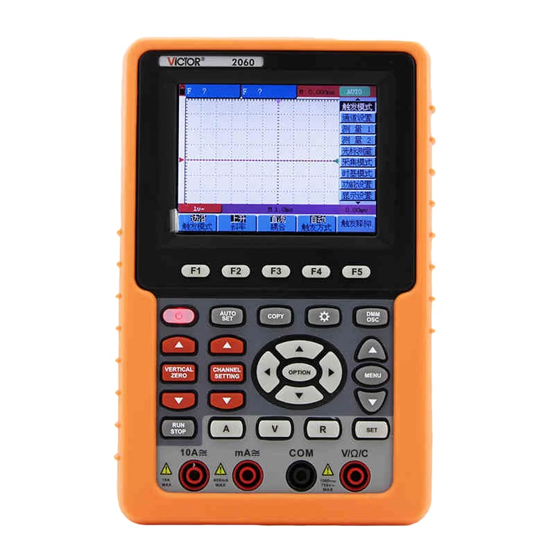 RUOSHUI Single-channel Digital Color Oscilloscope VC2060 Portable Oscilloscope