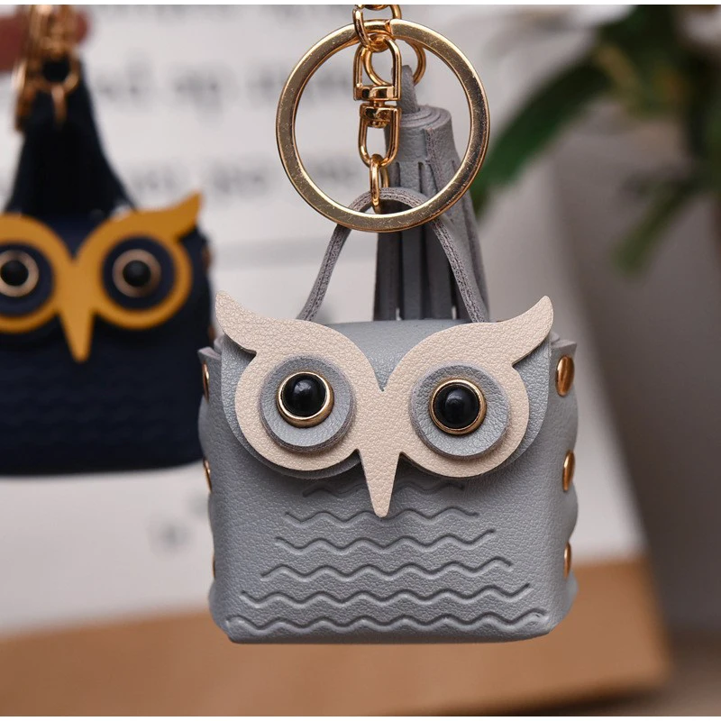 بو البومة حقيبة سحر ، زوجين كيرينغ قلادة ، المدرسية/حقيبة يد/محفظة/حقيبة الظهر شنقا الديكور ، مفتاح سلسلة الملحقات ، هدية عيد ميلاد