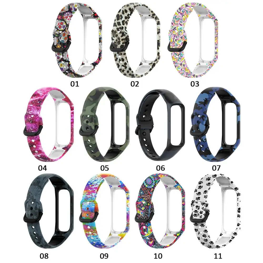 Sport Watchband Colorful Bracelet Wristband Replacement Silicone Strap For Samsung Galaxy Fit 2 SM-R220