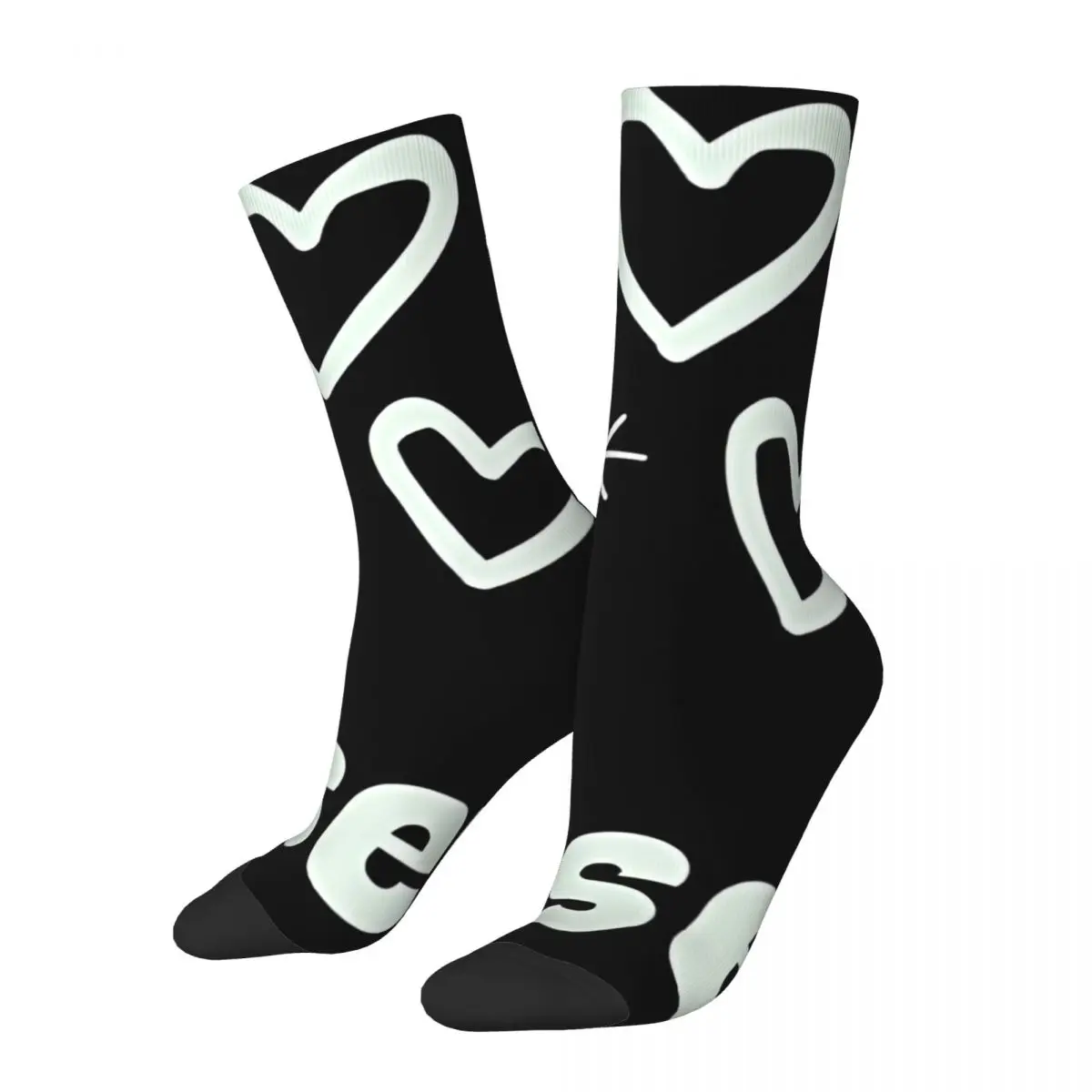 Crazy compression I Love Myself First Sock for Men Harajuku Quality Pattern Crew Sock Casual