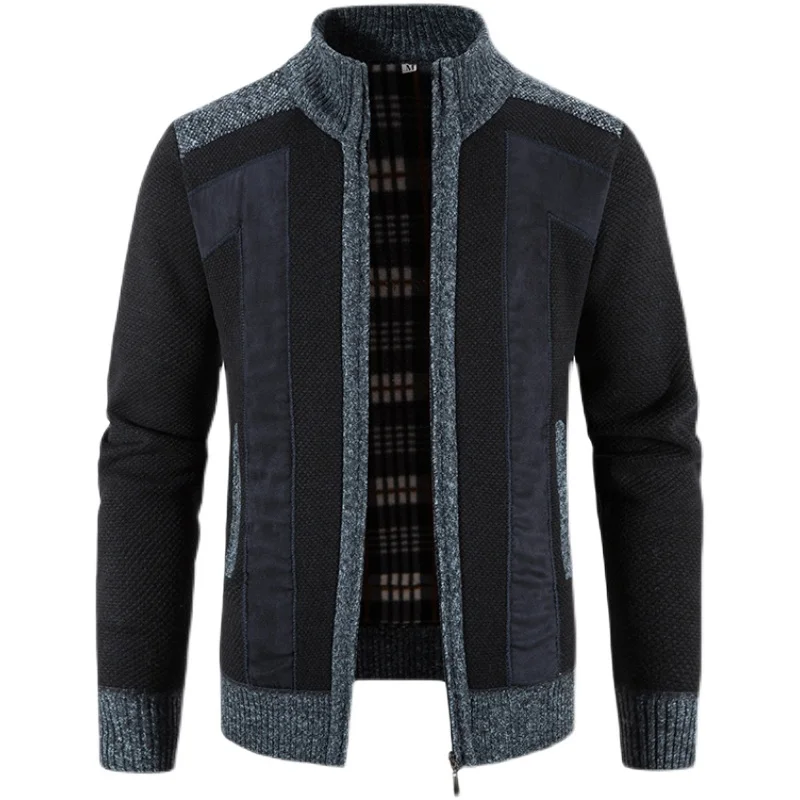 Men Winter Sweaters Cardigan Jackets Coats Sweatercoats Good Quality Male Stand-up Collar Casual Slim Fit Sweaters Cardigans 4XL