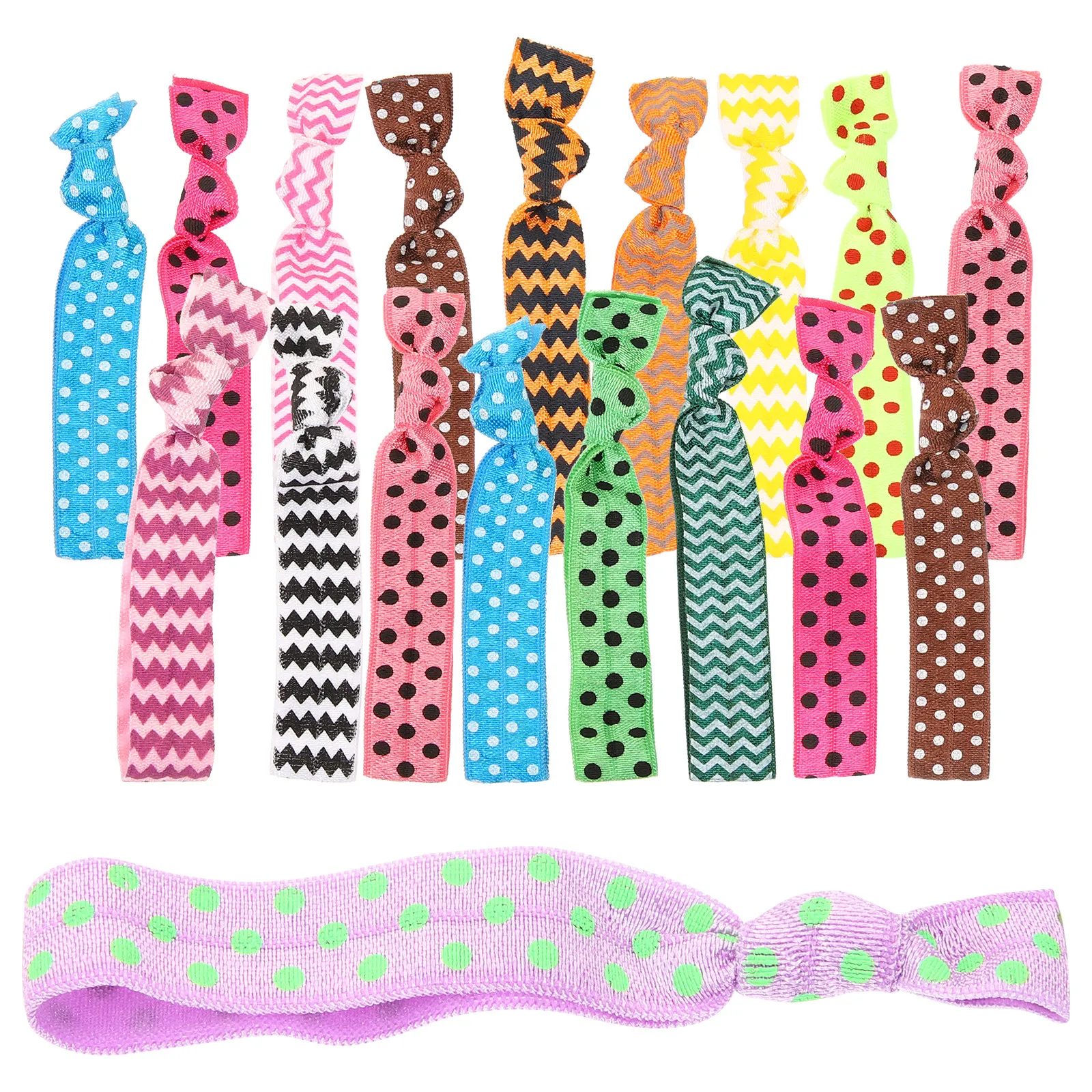 

20Pcs Hair Ropes Bulk Ribbon Hair Ties for Women Premium Fabric Elastic No Crease Knotted Design Ponytail Holders Daily Party