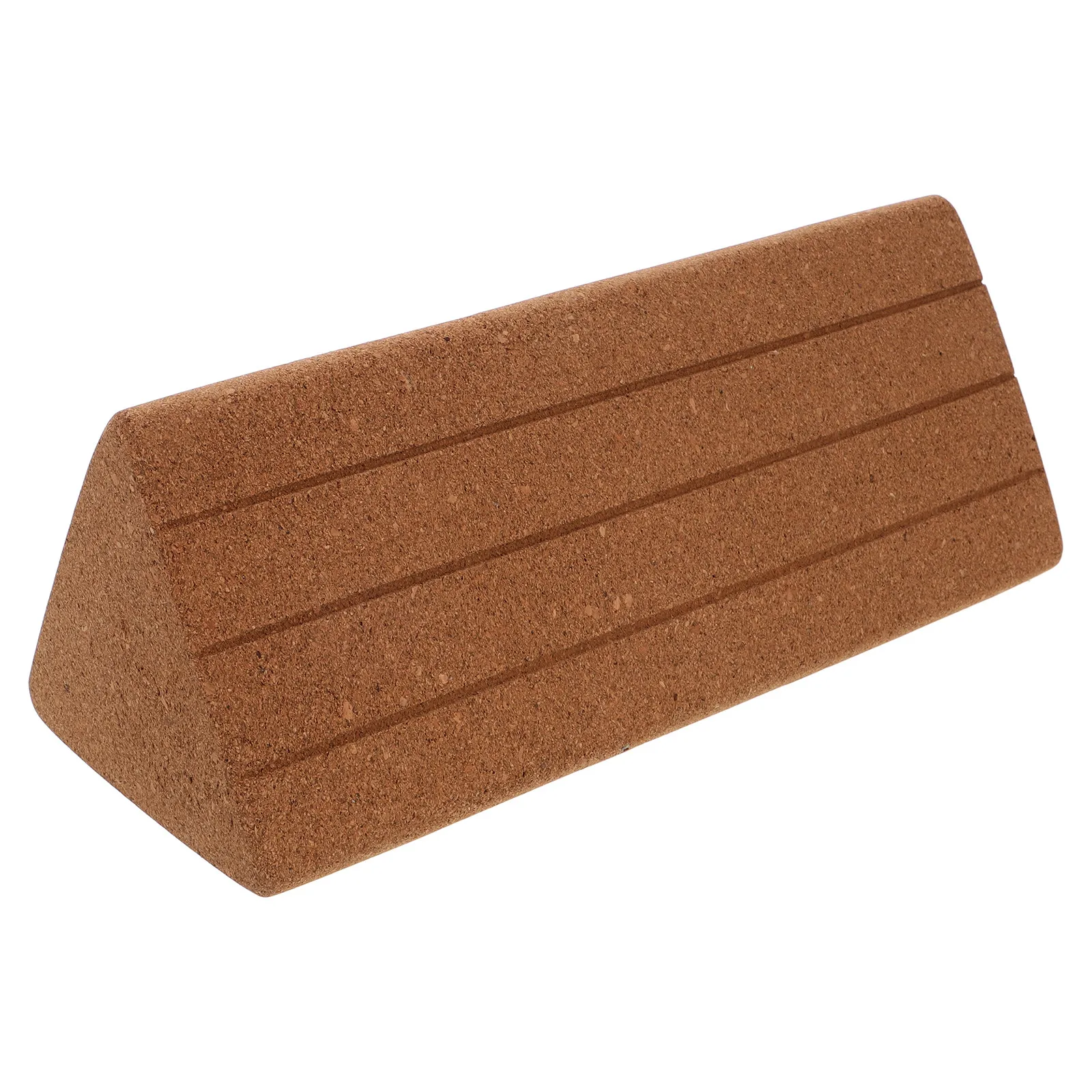High-Density Triangle Cork Yoga Block Soft Yoga Brick for Pilates Dance Fitness Balance Exercise Workout Accessories