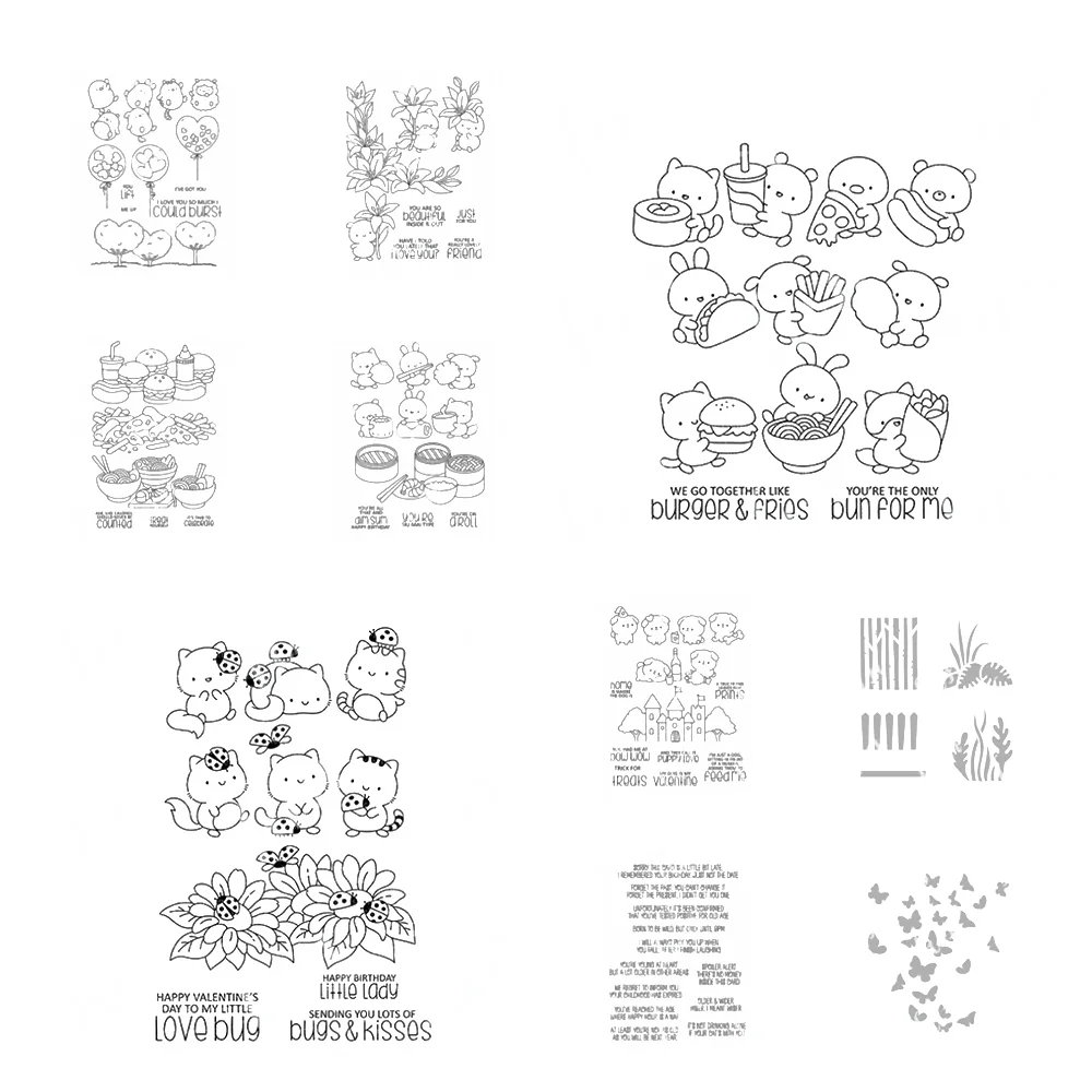 Matryce do cięcia metalu szablony pieczątki balon w kształcie zwierzęcia lilie dekoracja Album do scrapbookingu DIY pamiętnik papier do albumów
