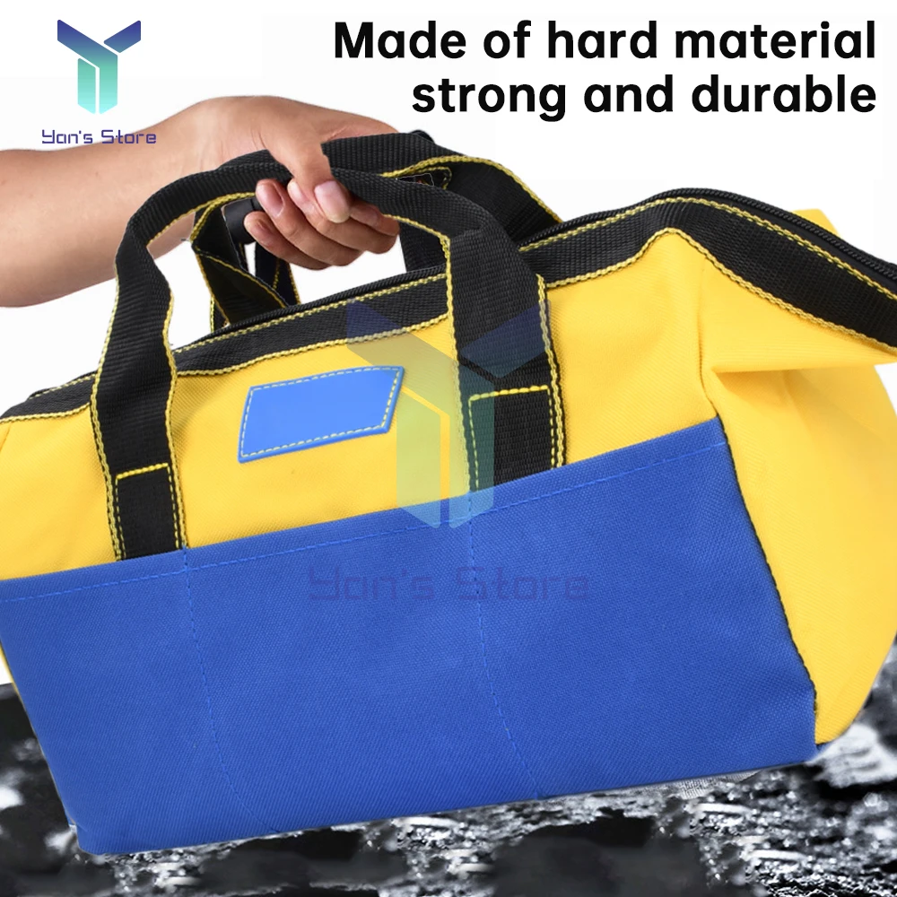 Túi đựng dụng cụ sức chứa lớn dày 13inch nâng cấp Bộ dụng cụ lưu trữ thợ điện chống mài mòn chống thấm nước