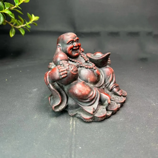 Maitreya Buddha ornaments, Shoushan stone, Furong stone handicrafts, strange stones, original stone ornaments