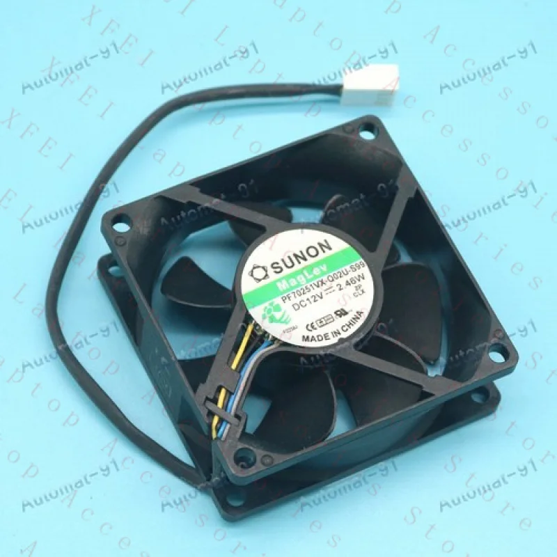 

F 1 шт. новый 7025 70 мм 12 В 2,46 Вт 4-проводной охлаждающий вентилятор PF70251VX-Q02U-S99 # хч