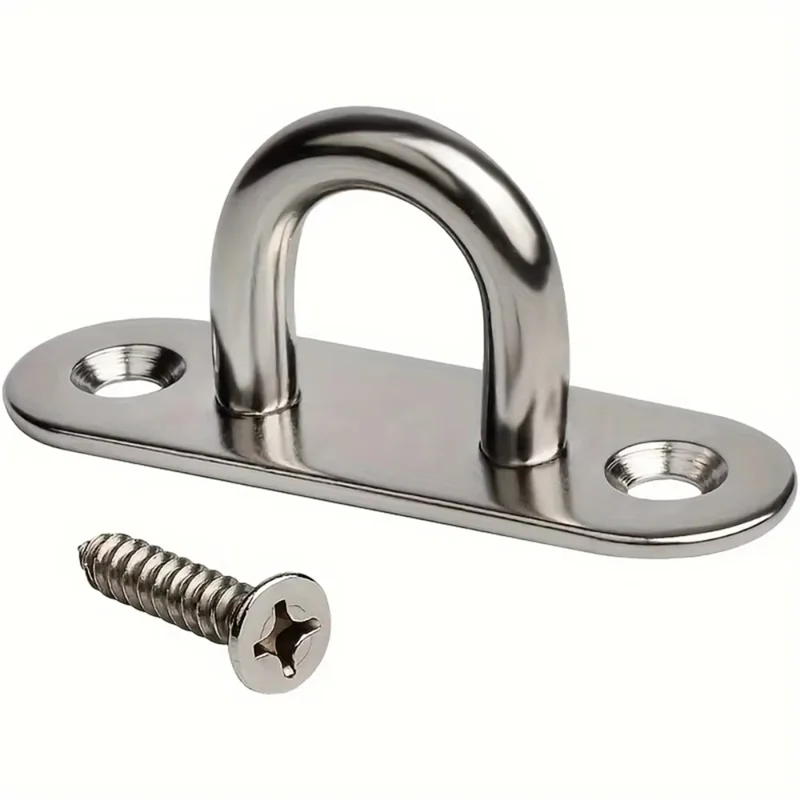 

ABJN-For Ceiling Wall Hangings In For Marine Equipment:20X Mounting Screws, M5 Eye Plate With Ring, Stainless Steel Screw Hooks