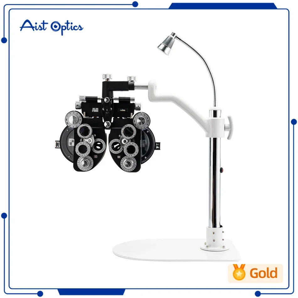 AIST Simple Ophthalmic Phoropter Arm Bracket Table Stand With Top Lamp JG-4  Vision Tester Support Desktop Use With Light