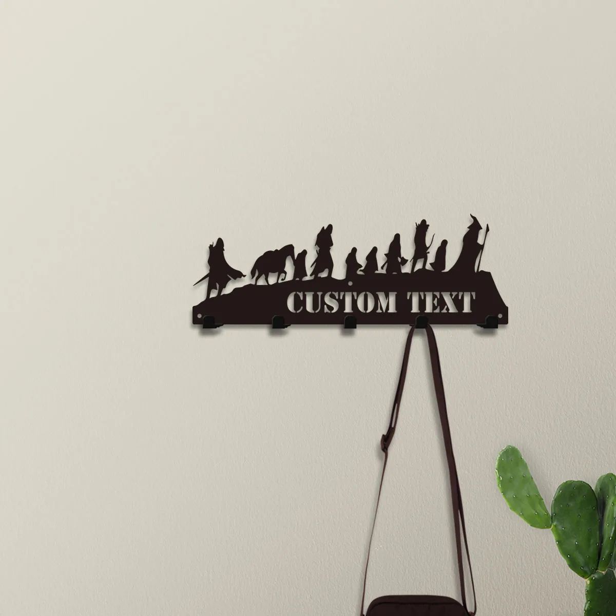 

1pc cool Walking crowds Personalized Name Metal Wall Signs Iron Wall Plaque For Home Decor Living Room Bedroom