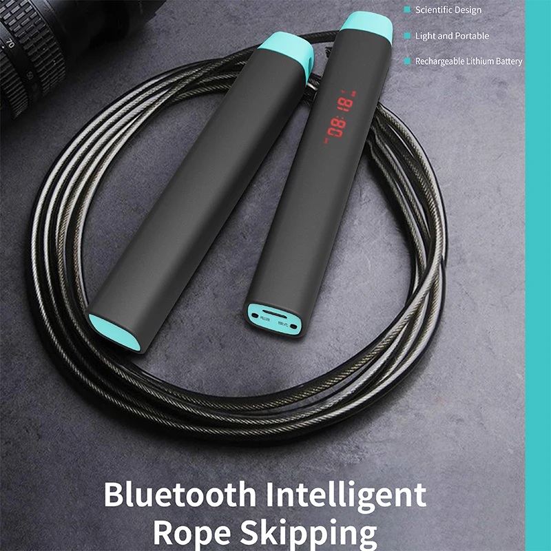 Smart Jump Rope Fitness Skipping Rope with APP Calorie Data Analysis for Home Gym Crossfit Workout  Exercise for Men Women