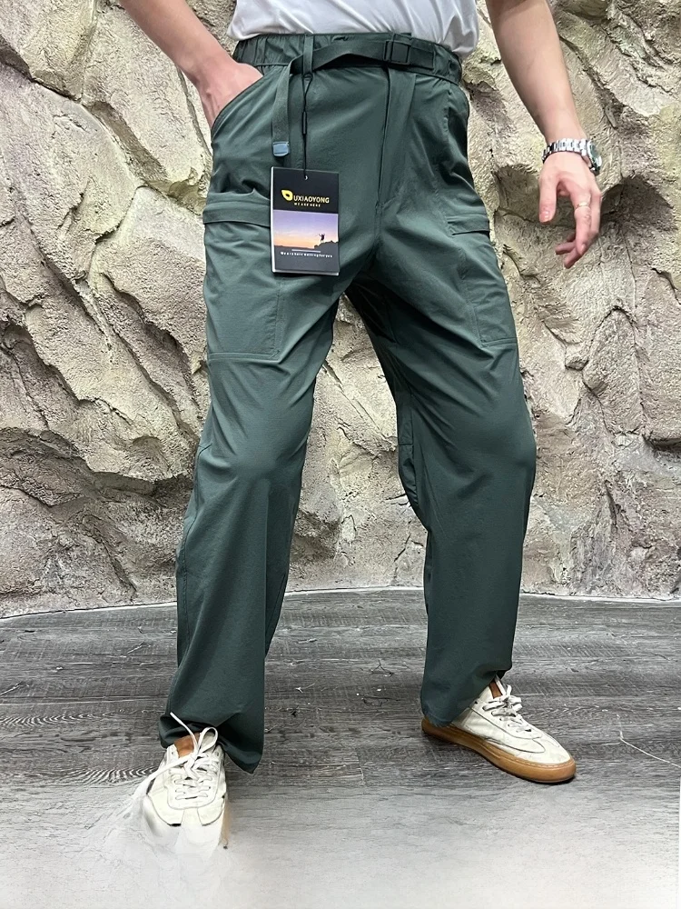 

Lightweight Qui-Dry 3D Tailored Outdoor Casual Pants Breathable Moisture-ng Spring Summer Thin Straight Leg Trousers