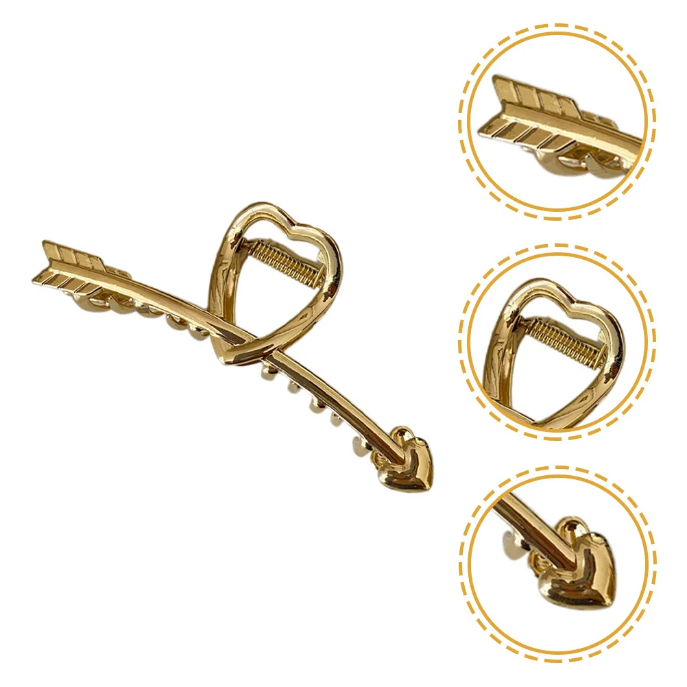 Herz-Piercing-Haarklammer, feine Handwerkskunst, dekorativer Haarklemmen-Griff für Partys, Tanz, Reisen, täglicher Stil