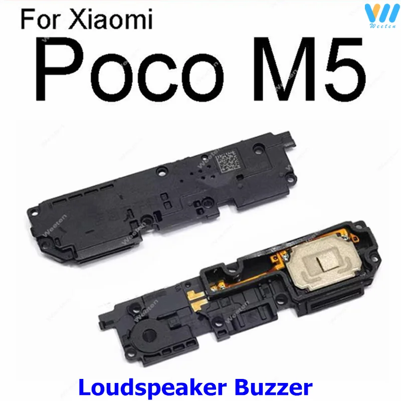 Loudspeaker For Xiaomi Poco C31 C40 C55 X4 GT X5 F5 M5 M5s M4 Pro 4G 5G Loud Speaker Buzzer Ringer Flex Cable Replacement Parts