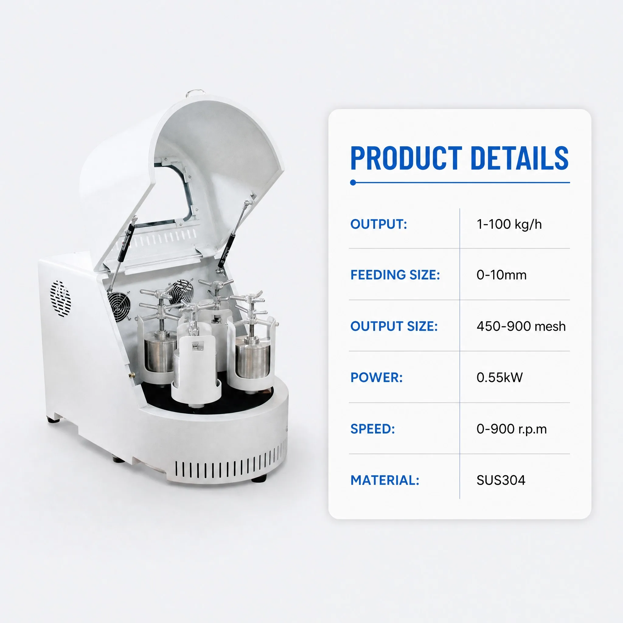 Automatic Planetary Ball Mill Machine For Lithium Ion Battery Production Line