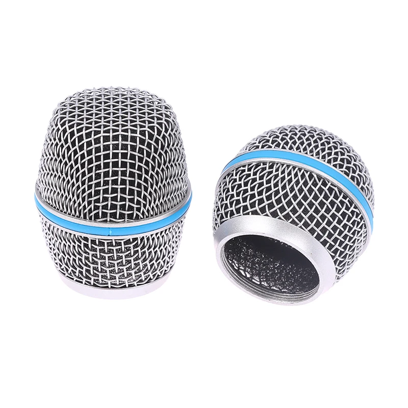 Microphone Replacement Head Steel Mesh Handheld Microphone  Mesh Head Fits Shure Beta 57A 58A 87A 845S 945