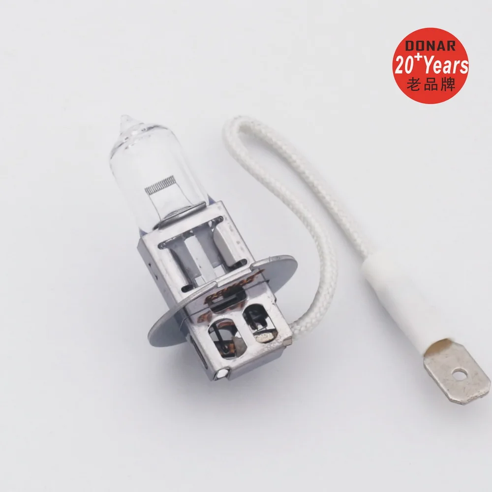 DN-35696 H3 12V 35W PK22S Wire Terminal Halogen Light Bulb H3 12V35W Automotive Headlight Lamp