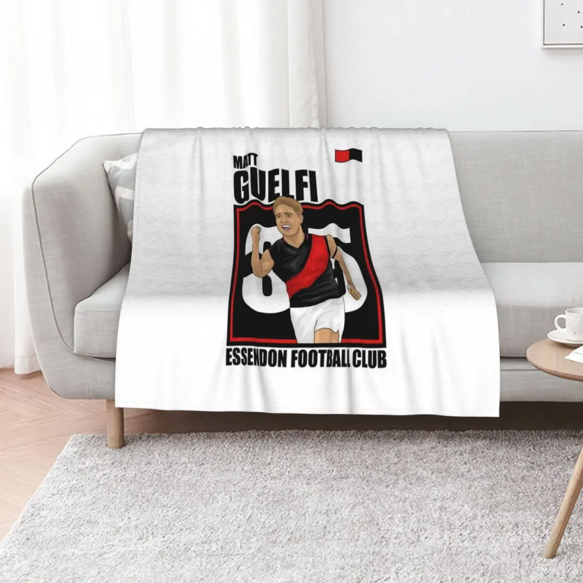 Matt Guelfi Throw Blanket Soft Plush Plaid Custom for sofa Travel christmas gifts Single Blankets