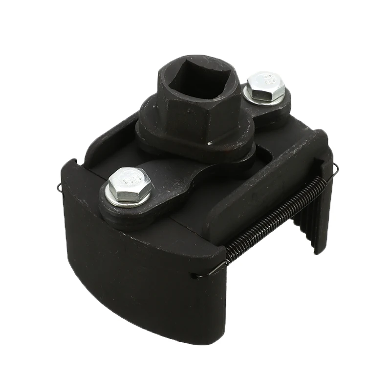 Kunci pas Filter oli Universal 60mm-80mm, alat penghilang bahan bakar kunci Filter baja cor dua cakar dapat disesuaikan 2 rahang