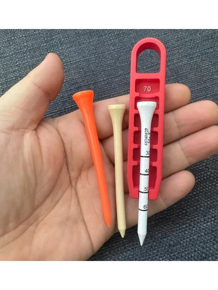 Ascenseur de Tee de Golf imprimé en 3D, jauge de hauteur, réglage de la hauteur du Tee Portable, Placement précis à 20-70mm, cadeau pour les golfeurs