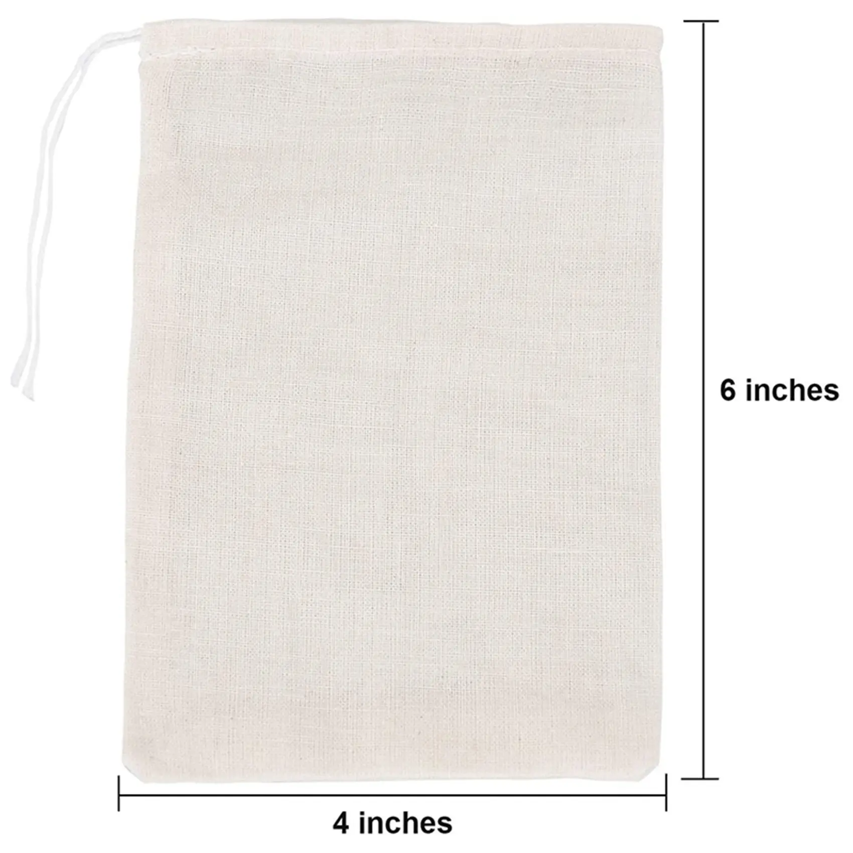 

400 Pack Cotton Muslin Bags Sachet Bag Multipurpose Drawstring Bags For Tea Jewelry Wedding Party (4 X 6 Inches)-AT30