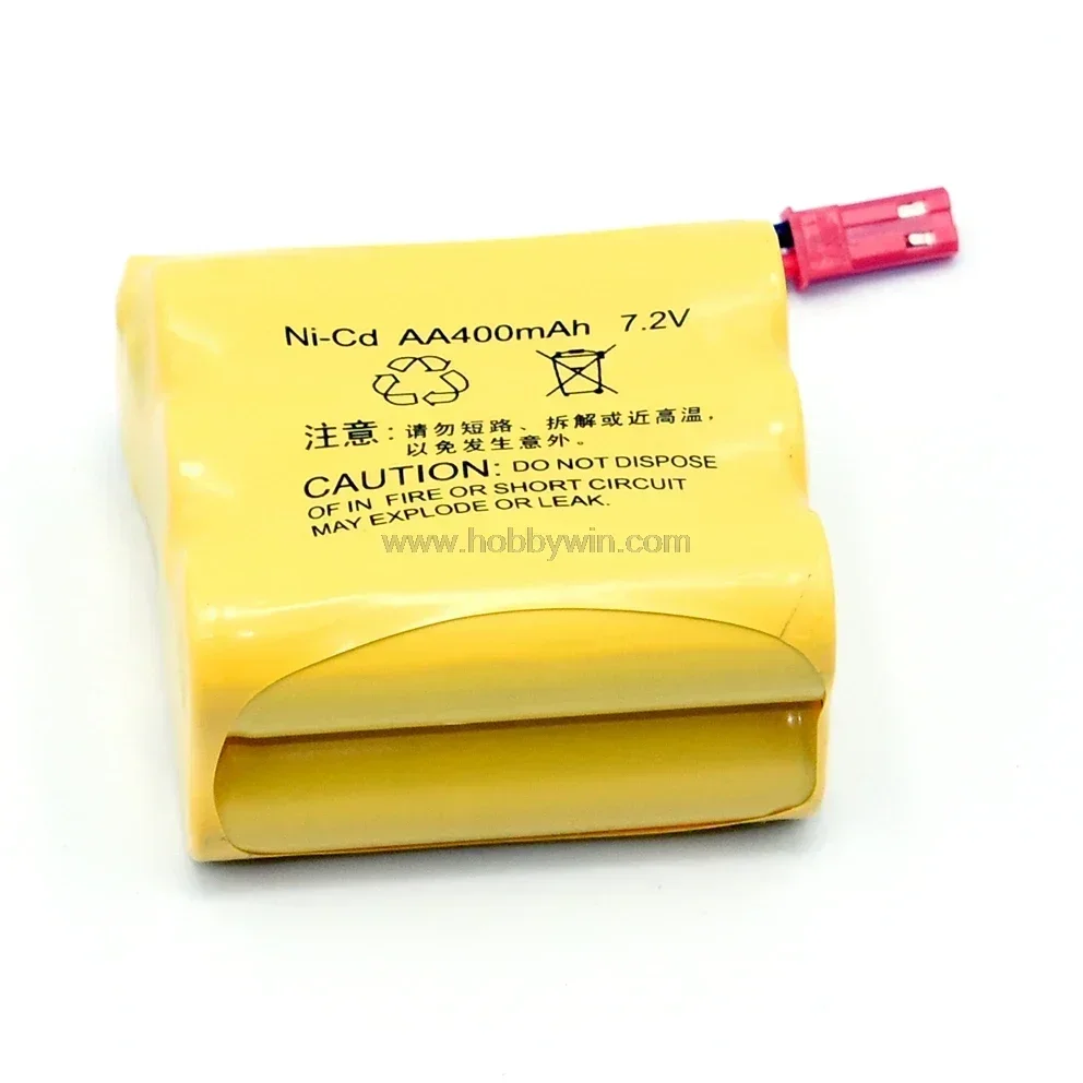 Spina JST per batteria NiCD da 7,2 V 400 mAh per modello RC Buggy Car Truck Speed Boat Nave aereo