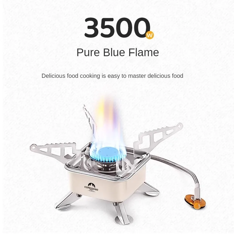 Flame Stove 3500W Portable Outdoor Mini Cookware Camping Flame Cooker Home Folding Gas Stove Gas Cooker