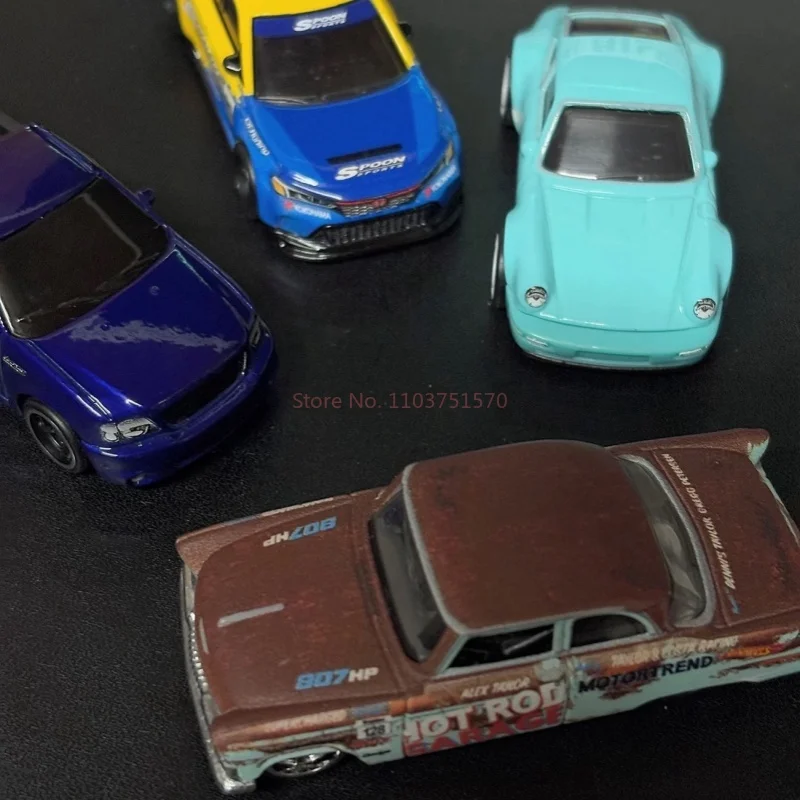 MATTEL-子供用ホットホイールダイキャスト車両、収集可能な装飾玩具、ブルバード21シリーズgjt68モデルカー、シビックtype-r、1/64シビック、ギフト、964