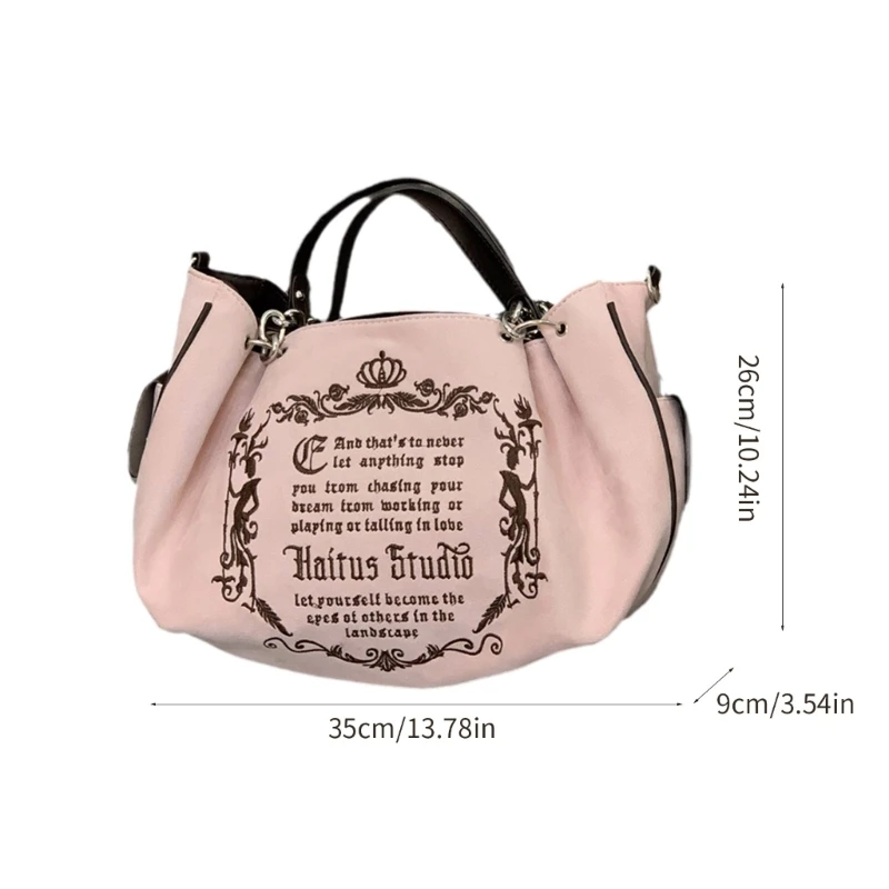 Gothic Chain Tote Bag Shoulder Bags Canvas Handbag Show Your Unique