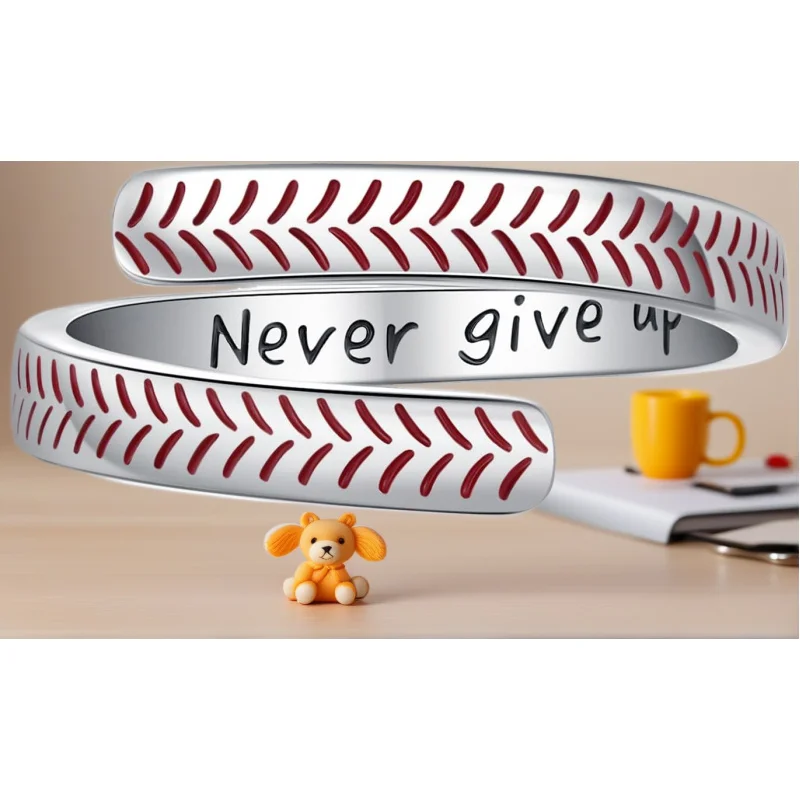 

Спортивные кольца из стерлингового серебра 925 пробы, регулируемые, открытые, в виде бейсбольного мяча, ювелирные украшения, подарки для женщин, уникальные, модные, изысканные, классические.