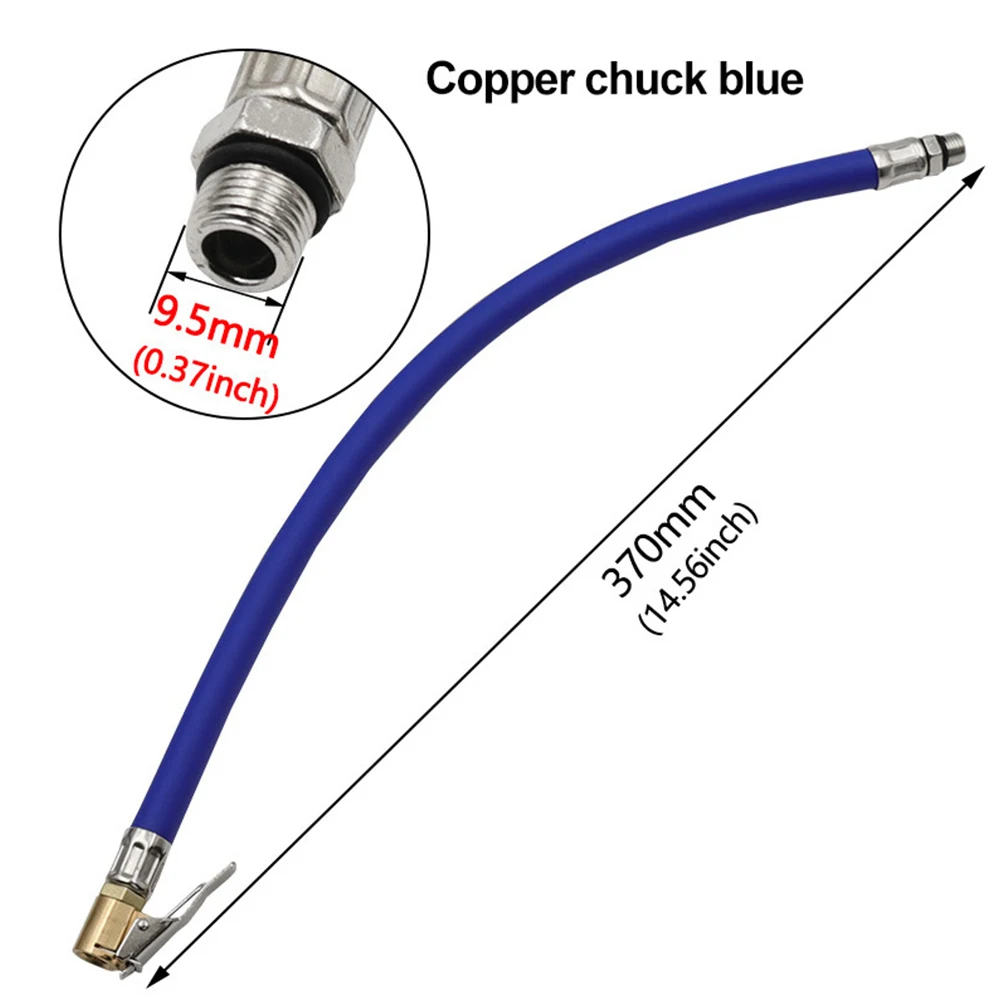 For Air Compressors Inflatable Tube Inflator Pipe 14.56Inch Anti-explosion Inflatable Tube Car Tire Inflstor Hose