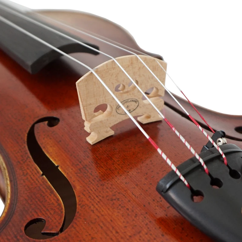 Handmade Painted Red Brown Colour Antique Advanced Violin Stradivari Style Professional Musical Instrument For Musicians