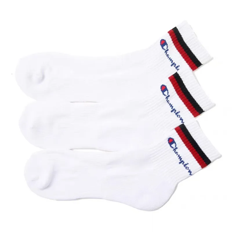 Chaussettes mi-mollet pour hommes et femmes, chaussettes en coton, chaussettes de sport à la mode, automne et hiver