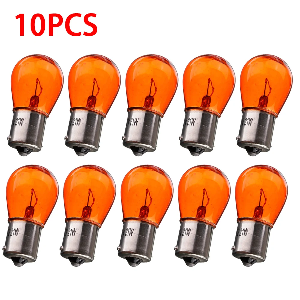 1/10Pcs PY21W 1156 BA15S Car Auto Scooter Indicator Break Parking Turn Light Bulb Lamp Halogen Lamp Bulb 12V Reversing Light