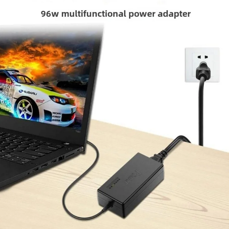 Adaptor Daya Laptop AC Portabel Universal 96W 12V 15V 16V 18V 19V 4,5A 20V 24V Pengisi Daya untuk Toshiba Hp Asus Acer Sony Lenovo