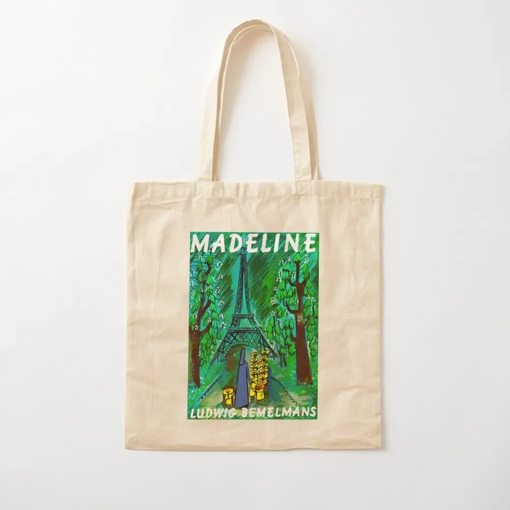 Madeline Vintage Children's Book Cover Tote Bag Custom bag supermarket folding bag reusable grocery bags