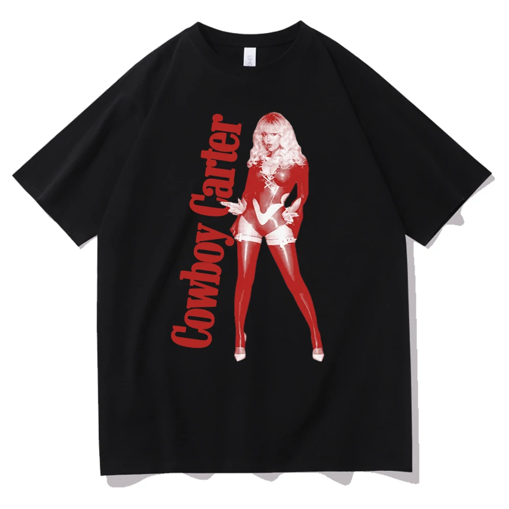 Beyonce Cowboy Carter 2024 T-Shirts Woman Man Short Sleeve Fashion Y2K Streetswear T Shirts