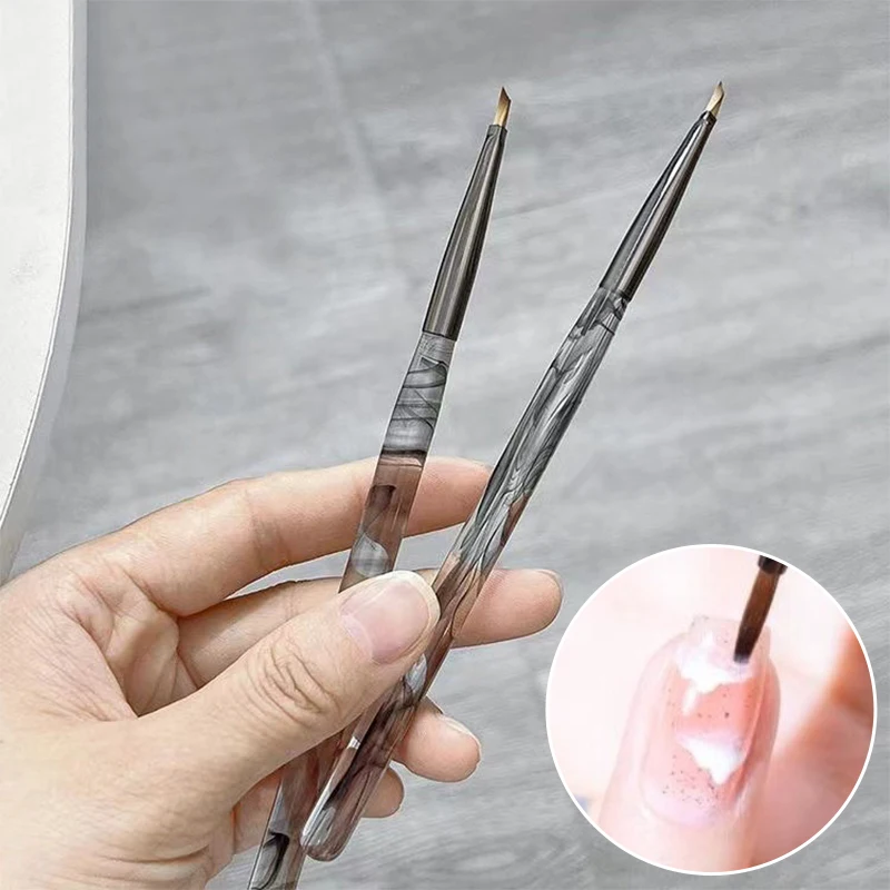 1 pz pennello triangolare Nails Art Brush Pen 3D Tips Pattern fototerapia acrilico Gel UV strumenti per Manicure fai da te