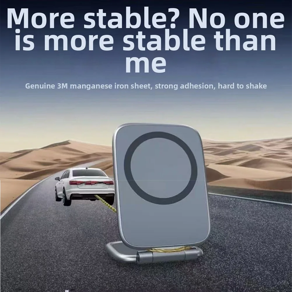 

Metal Magnetic Car Phone Mount with 270 Degree Rotation and Ultra Thin Profile for Secure Fit on Dashboard or Glass