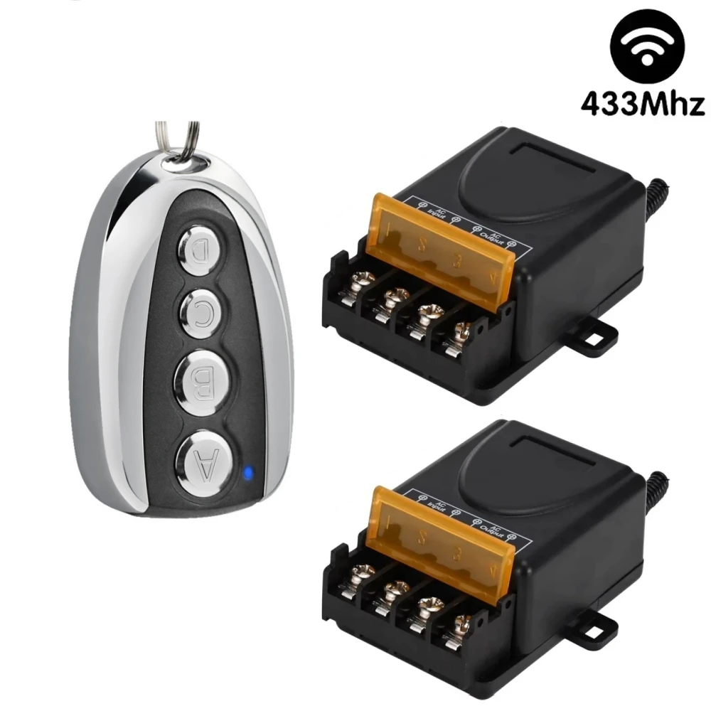 

Original Universal Remote Control Switch 433mhz Wireless Switch AC 220V 30A Relay 4CH Transmitter For Light Lamp Water Pump Door