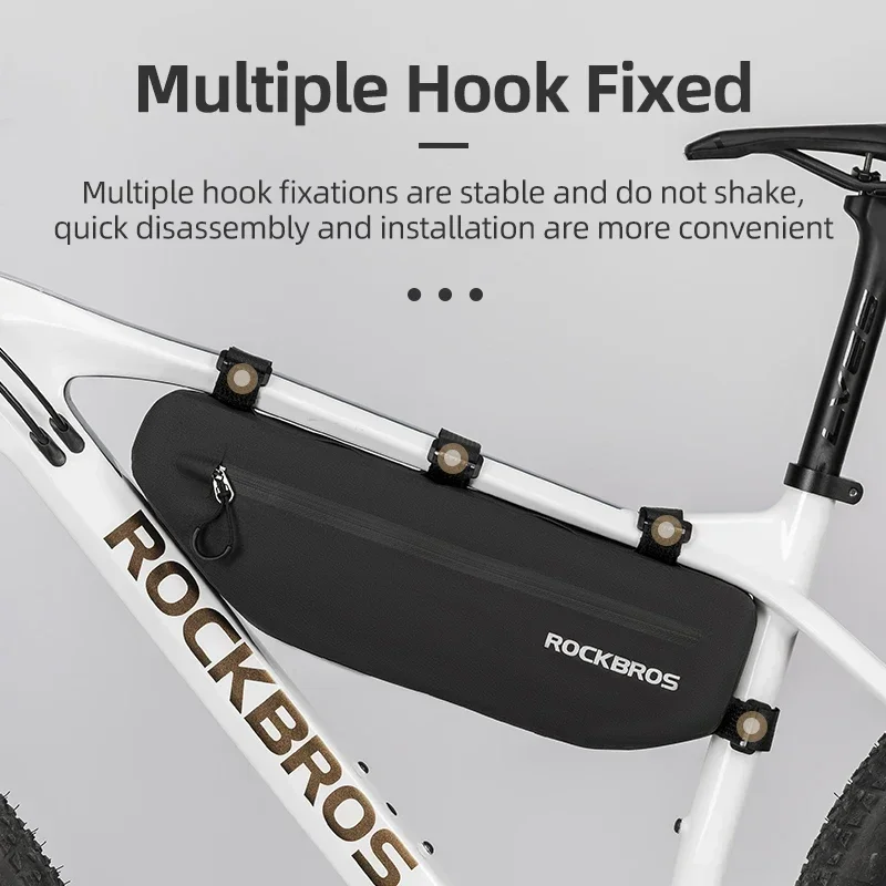

ROCKBROS Cycling Bicycle Bags Top Tube Front Frame Bag Waterproof MTB Road Triangle Pannier Dirt-resistant Bike Accessories Bags