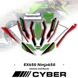 Kawasaki Ninja 650 Ninja 650 EX650 Motosiklet Fairing Kabuk Tam Araç Etiket Tam araba çıkartmaları Tüm LOGO