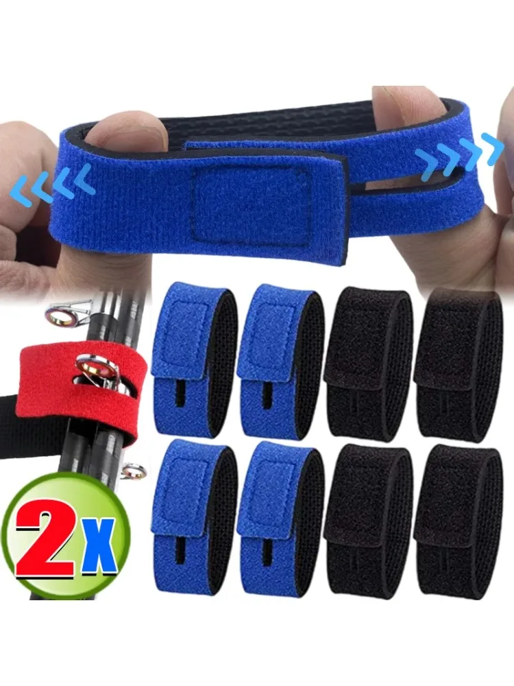 Harnais de pêche, sangle de canne à pêche, support élastique réglable en néoprène pour le stockage de canne, Transport, accessoire de pêche 25x3cm