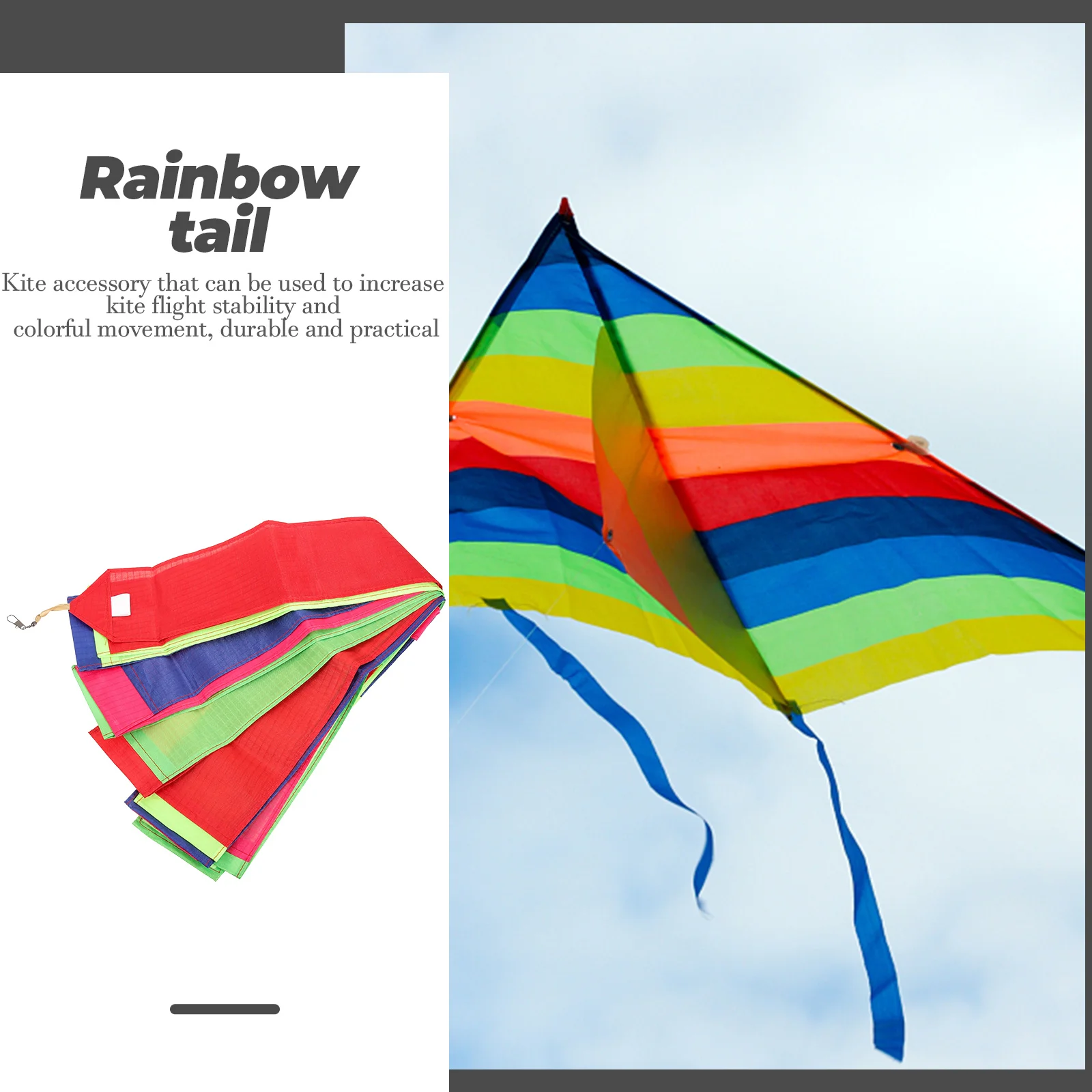 Kleurrijke vliegerstaart lint staarten decoraties chemische vezel doek buiten streamers